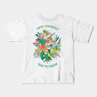 Give Yourself Time To Grow Kids T-Shirt